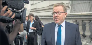  ??  ?? David Mundell met with Scotland’s Brexit minister Mike Russell and Finance Secretary Derek Mackay