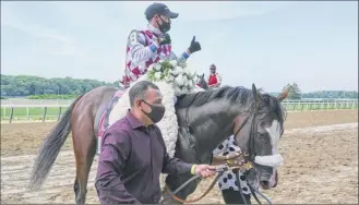  ?? Skip dickstein / Special to the times union ?? tiz the Law, with jockey manny franco, is pointed next toward the travers at Saratoga on Saturday, Aug. 8. After that, it would be on to the Kentucky derby on Sept. 5.