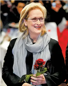 ?? AP ?? Meryl Streep ha destacado en todas las áreas de la industria.