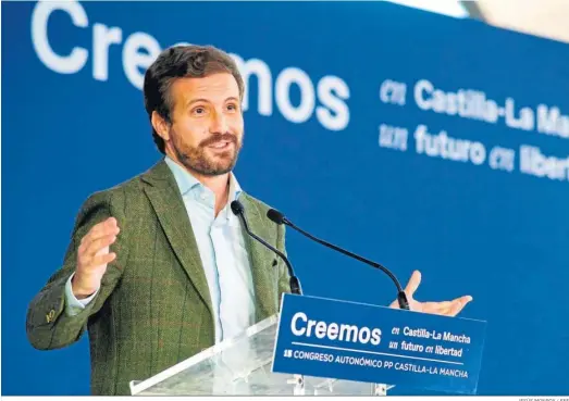  ?? JESÚS MONROY / EFE ?? Pablo Casado, presidente del Partido Popular.