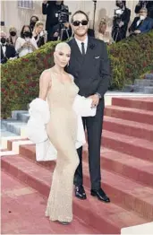  ?? EVAN AGOSTINI/INVISION ?? Kim Kardashian and Pete Davidson attend The Met Gala on May 2 in New York.