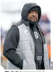  ?? ?? Mike Tomlin llegó hasta la ronda de comodines con los Steelers.