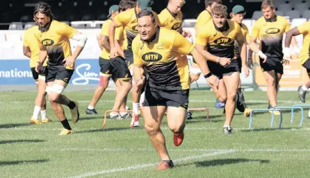  ??  ?? RUNNING HIS LINES: Coenie Oosthuizen is a changed man after missing out on Bok selection last year.