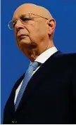  ??  ?? Fondatore Klaus Schwab, 80 anni a marzo, nato a Ravensburg, in Germania, è il fondatore e presidente del World Economic Forum (Afp)