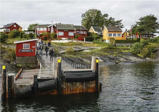  ?? FOTO: HANS O. TORGERSEN ?? Åstedet for drapet på Nakholmen var fergeleiet på nordsiden av øya.