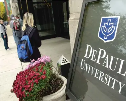  ?? SUN-TIMES FILES ?? With its 23,000-plus students, DePaul is the largest Catholic university in the country, but less than 40% of DePaul students identify as Catholic.