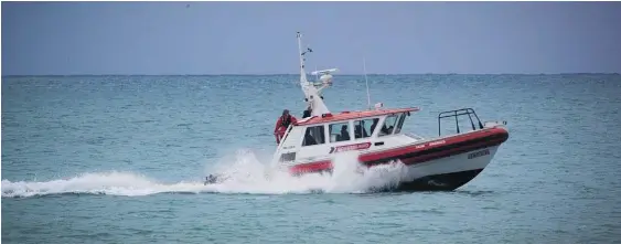  ?? Photo / NZME ?? The Hawke’s Bay Coastguard joined the search for the boat transmitti­ng the distress signal.