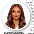  ??  ?? EYEBROW QUEEN: Nilam Holmes