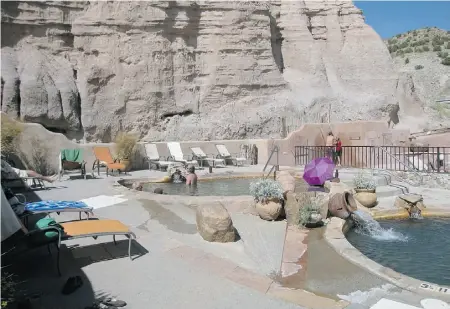  ?? PHOTOS: Beth Harpaz/ The Asso
ciated Press ?? The Ojo Caliente site includes a hotel and restaurant in addition to mineral springs, a variety of pools and a mud bath.