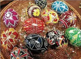  ?? PHOTO COURTESY MADISON COUNTY HISTORICAL SOCIETY ?? A Ukrainian Pysanka Egg Workshop will be held on Sunday, March 18at First United Methodist Church, located at 116W. Grove St. in Oneida, across the street from the Madison County Historical Society from 1-4p.m.