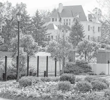  ?? Associated Press ?? The house on the Naval Observator­y grounds in Washington, D.C., serves as the vice president’s residence.