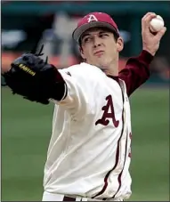  ?? Democrat-gazette file photo ?? As a senior at Arkansas in 2010, Drew Smyly had a 9-1 record and a 2.80 overall ERA, including a 6-1 record and a 2.83 ERA in SEC games.