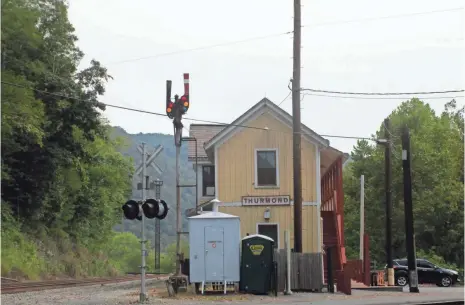  ?? PHOTOS BY JOHN BORDSEN, SPECIAL FOR USA TODAY ?? The National Park Service restored Thurmond, W.Va.’s two-story train depot and operates it as a seasonal visitor center.