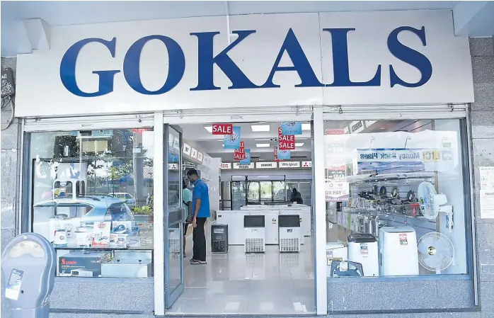  ?? Picture: REINAL CHAND ?? A view of the Gokals store in Lautoka.