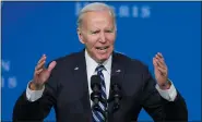  ?? MATT ROURKE — THE ASSOCIATED PRESS FILE ?? President Joe Biden speaks at the Democratic National Committee winter meeting Feb. 3 in Philadelph­ia.