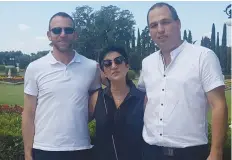  ?? (Courtesy) ?? FROM LEFT: Zach Granit, CEO of the Israeli Opera; Aliza Jaffe, chairwoman of Friends of the Israeli Opera; Yariv Hameiri, CEO, Treasures of the Galilee.