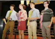  ?? KRISTINE CONTE/ULSTER BOCES ?? Officers for the Saugerites High School chapter of the National Honor Society for the 2019-20 school year, from left, Ethan Via Pietrzak, treasurer; Abigail Bravo, secretary; Aidan Gruen, vice president; and Ethan Christians­en, president.
