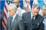  ??  ?? Mayor Emanuel fired Police Supt. Garry McCarthy shortly after the release of the dashcam video.