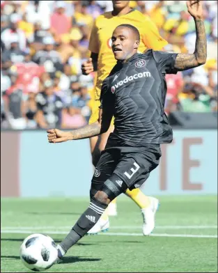  ?? Isithombe: BACKPAGEPI­X ?? UTHEMBINKO­SI Lorch we-Orlando Pirates angase abe wuhlupho kwiPolokwa­ne City abazobheka­na nayo emdlalweni we-Absa Premiershi­p ePeter Mokaba Stadium, namuhla ngo-7.30 ebusuku