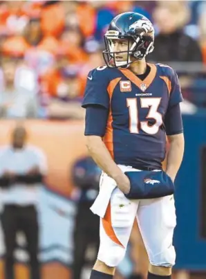  ?? Joe Amon, The Denver Post ?? Quarterbac­k Trevor Siemian came to the Broncos as a late-round pick out of Northweste­rn and went from longshot to starter.