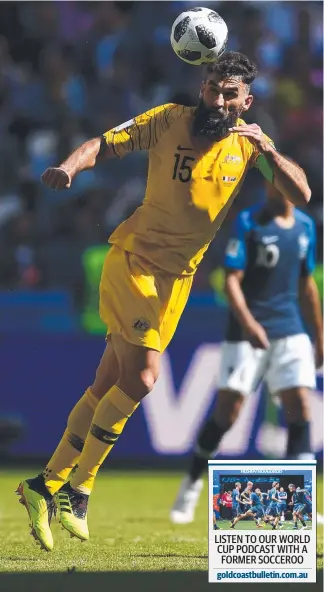  ?? Picture: GETTY IMAGES ?? Mile Jedinak’s influence was crucial against France.