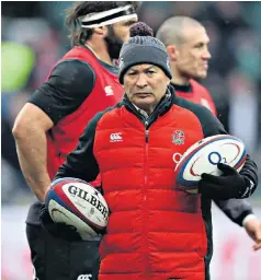  ??  ?? Balancing act: Eddie Jones must rest players and still achieve results in South Africa