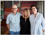  ??  ?? Associate Editor Tiffany Dunk shares a hug with Gogglebox’s Mick and Di Kershaw (p106), while Editor-at-Large Juilet Rieden gets up close and personal with Marcia Hines (p76).