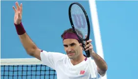  ??  ?? Roger Federer durante l’Australian Open 2020