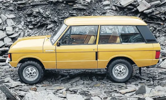  ?? /Supplied ?? Hip history: In a bid to capitalise on the explosion of interest in the vintage market, Land Rover have launched a Reborn range that sees 1970s-era Range Rovers restored to their former glory.