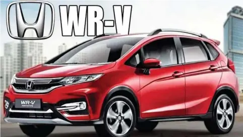  ??  ?? Honda WR-V 2017