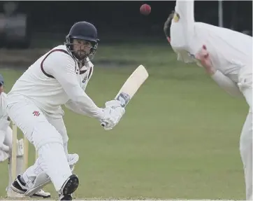  ??  ?? 0 Oli Hairs on his way to a magnificen­t 191 for Watsonians on Saturday