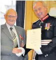  ??  ?? CEREMONY With Lord Lieutenant