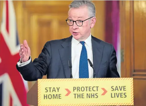  ??  ?? TAPED: Conservati­ve MP Michael Gove was apparently recorded making controvers­ial remarks as a student.