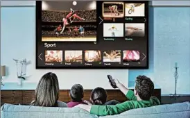  ?? CAIAIMAGE ?? More TV consumers are canceling service and opting for cheaper video entertainm­ent.