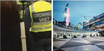  ?? FOTO: PRIVAT OCH SACHARIAS KÄLLDÉN ?? OMDEBATTER­AT. Situatione­n där vakter ingrep mot en kvinna som inte kunde uppvisa SLbiljett. Demonstrat­ionen sker på Sergels torg.