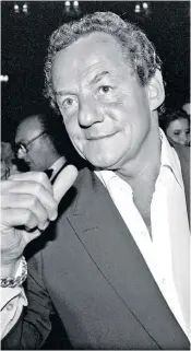  ?? ?? Gold in 1984: ‘Johnny has one of the greatest shoulders to cry on in London,’ said Michael Caine