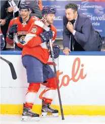  ?? DAVID SANTIAGO dsantiago@miamiheral­d.com ?? Andrew Brunette, who took over under difficult circumstan­ces, was popular with Panthers players, including star Jonathan Huberdeau.