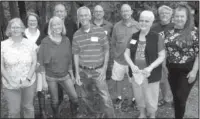  ?? Submitted photo ?? NATURALIST­S GRADUATE: Recent graduates of the Diamond Lakes Arkansas Master Naturalist­s include Laurie Hartshorn, front left, Carol Morgan, Alan Lax, Mary Schrieks, Gail McKee; back, Brenda Ketcher, Cal Jones, Warren Hartshorn, Bill Randel and Alan...