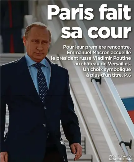  ??  ?? Vladimir Poutine,, le 24 juillet 2014..