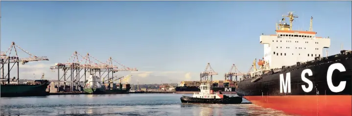  ?? PHOTO SUPPLIED ?? The Transnet container terminal in Durban. Privatisat­ion of the nation’s ports will not guarantee efficiency and better performanc­e, say the authors.