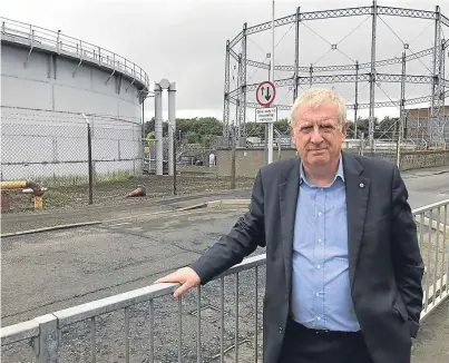  ??  ?? Douglas Chapman MP believes listing the gasholders would be a “step too far”.