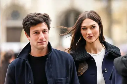  ?? ?? Joshua Kushner and Karlie Kloss in Paris, France, on 19 January 2023. Photograph: Edward Berthelot/Getty Images