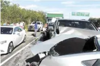  ?? FUENTE EXTERNA ?? Transporte. Las autoridade­s reportaron varios accidentes de tránsito durante el largo feriado con motivo del Día del Trabajo.