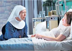  ??  ?? Full of sorrow: Jenny Agutter as the compassion­ate Sister Julienne in ‘Call the Midwife’