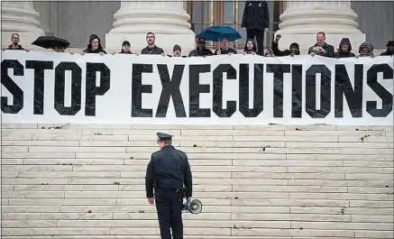  ??  ?? La diminution du nombre d’exécutions n’augure pas, pour autant, de l’abolition de la peine de mort aux Etats-Unis.