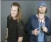  ?? ASSOCIATED PRESS ?? Tyler Hubbard, left, and Brian Kelley of Florida Georgia Line pose for a portrait in New York to promote their latest album, “Dig Your Roots.