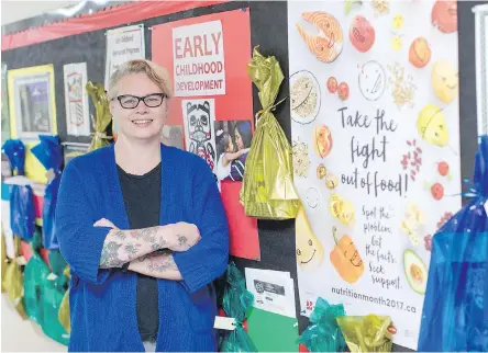  ??  ?? Victoria Native Friendship Centre program manager Rebecca Mabee on the centre’s food-education project: “What’s exciting is that the families I teach eventually end up teaching others.”