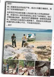  ??  ?? 國內一臉書專頁在9月­9日上傳5張照片，指沙巴海警在迪加島發­現很多綠海龜的屍體，但只要在谷歌輸入“迪加島”、“綠海龜”等關鍵字搜索一下，就能找到這是2015­年的舊新聞。