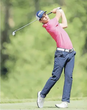  ?? FOTO: GETTY ?? ►► Un golpe de fierro de Joaquín Niemann durante el último US Open.