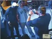  ?? COURTESY OF KENOSHA COUNTY DISTRICT ATTORNEY ?? In this image from video, Kyle Rittenhous­e is seen at Pudgy’s Pub in Mount Pleasant, Wis., on the day he was arraigned on charges related to the killing of two people at an August protest in Kenosha, Wis.